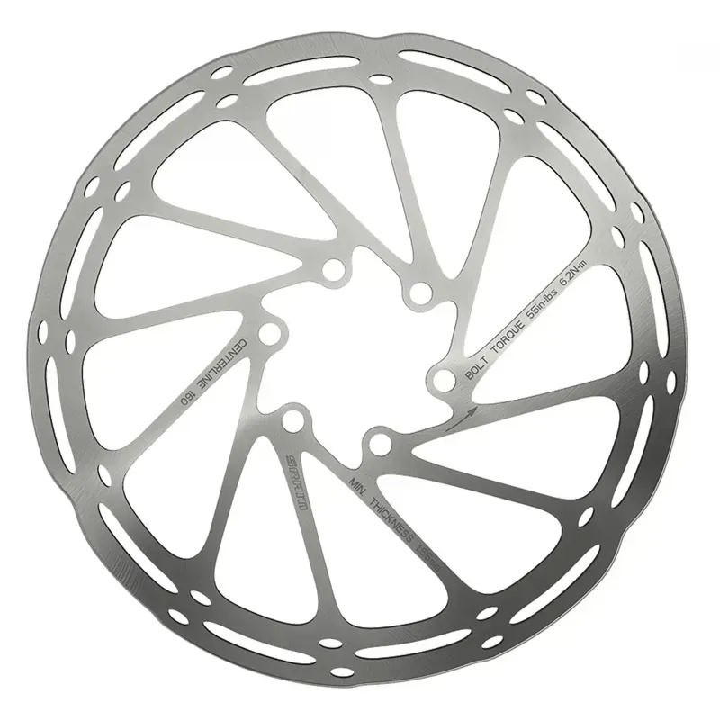 SRAM Centerline 160mm Rounded Disc Brake Rotor w/ Lock Ring in Silver