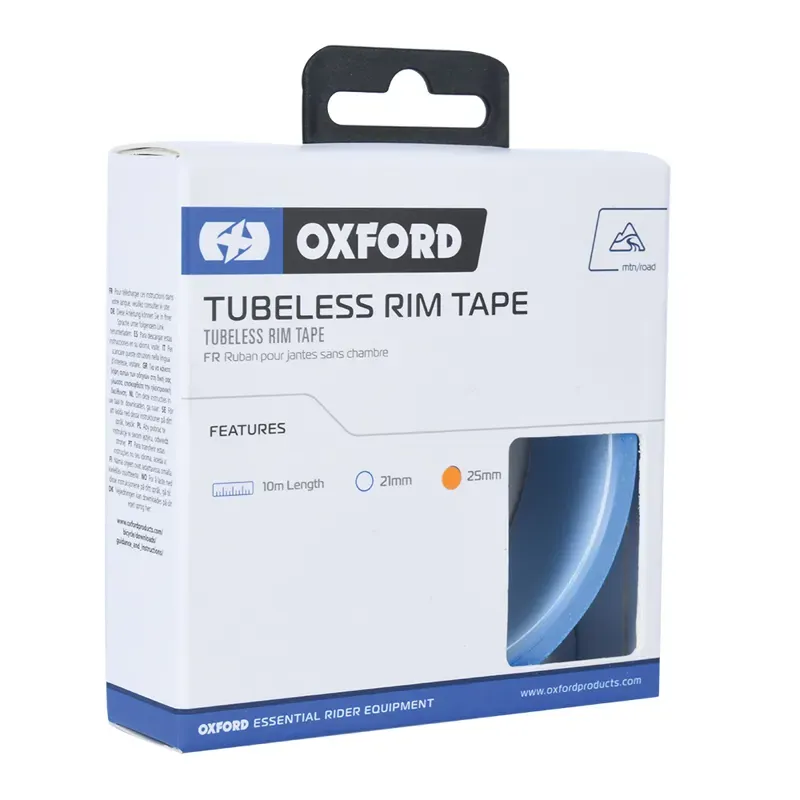 Oxford Tubeless 25mm X 10M Rim Tape in Blue