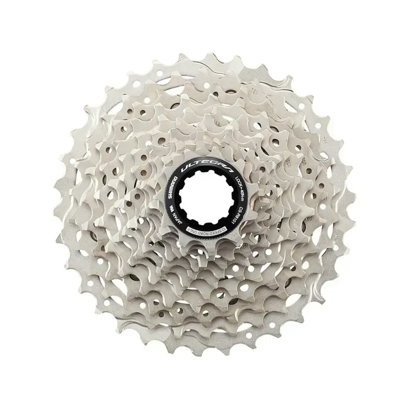 Shimano CS-R8101 Ultegra Hyperglide+ 11-30-tooth Cassette in Silver