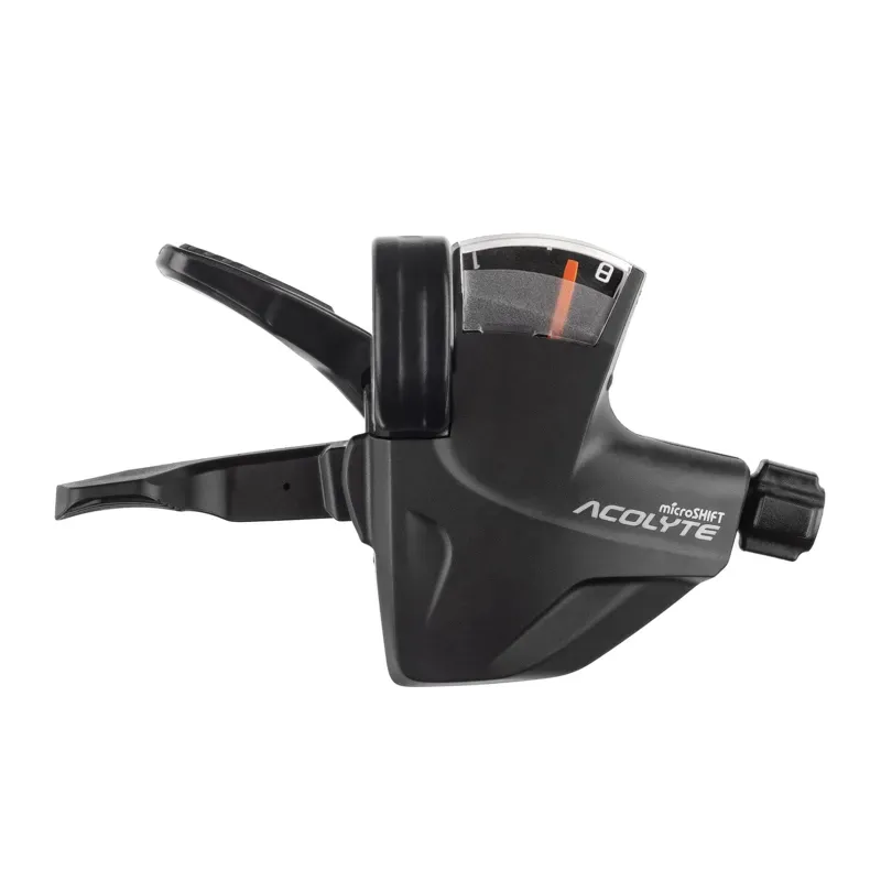 microSHIFT Acolyte Quick Trigger Pro Shifter 1x8 Indicator in Black