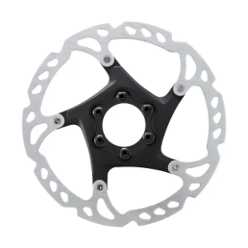 Shimano Deore XT SM-RT76 180mm 6-bolt Disc Rotor in Silver/Black