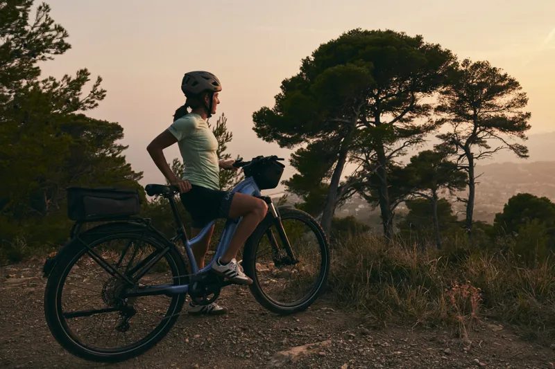 Liv Amiti-E+ 1 25km/h Women's Electric Hybrid Bike in Estoril Blue-8