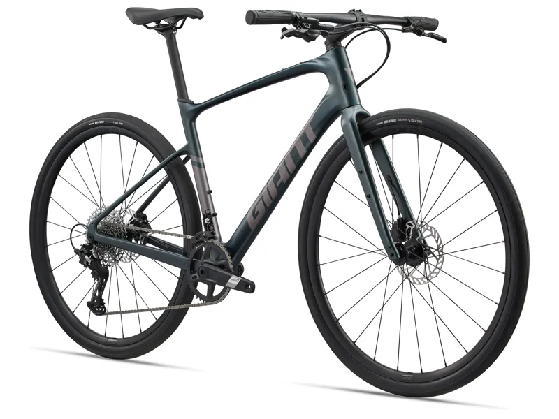 Giant FastRoad AR Advanced 1 Men's Road Bike in Asphalt Green-1