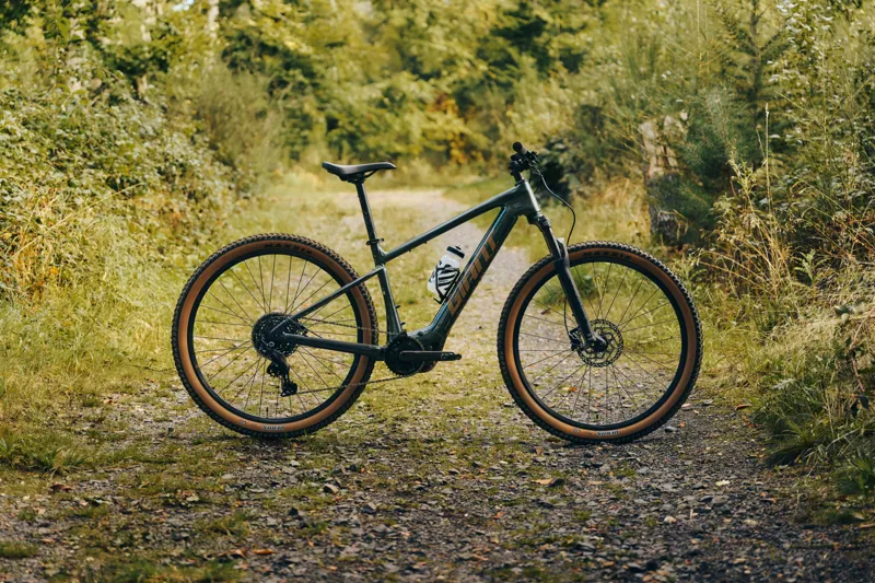 Giant Talon E+ Electric Mountain Bike in Asphalt Green-11