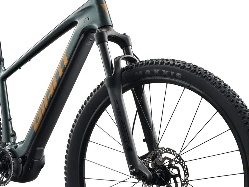 Giant Talon E+ Electric Mountain Bike in Asphalt Green-3