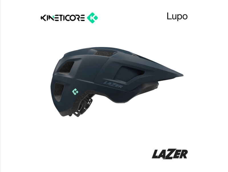 Lazer Lupo KinetiCore Helmet in Matte Navy Blue