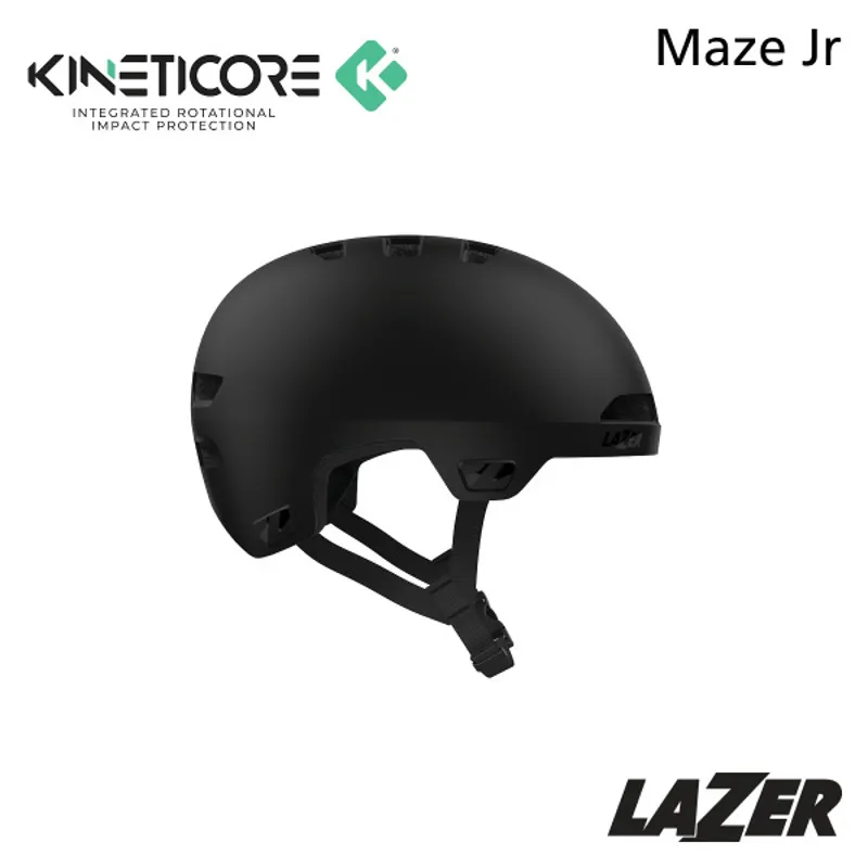 Lazer Maze Jr KinetiCore Helmet Small - Medium in Matte Black