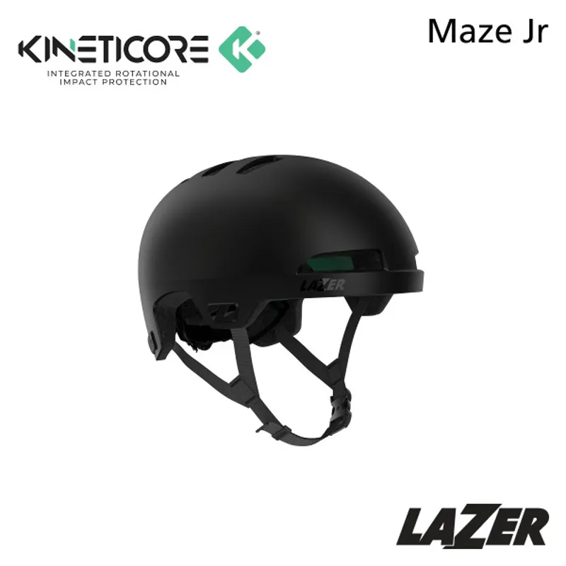 Lazer Maze Jr KinetiCore Helmet Small - Medium in Matte Black-2