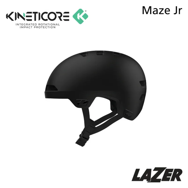 Lazer Maze Jr KinetiCore Helmet Small - Medium in Matte Black-3