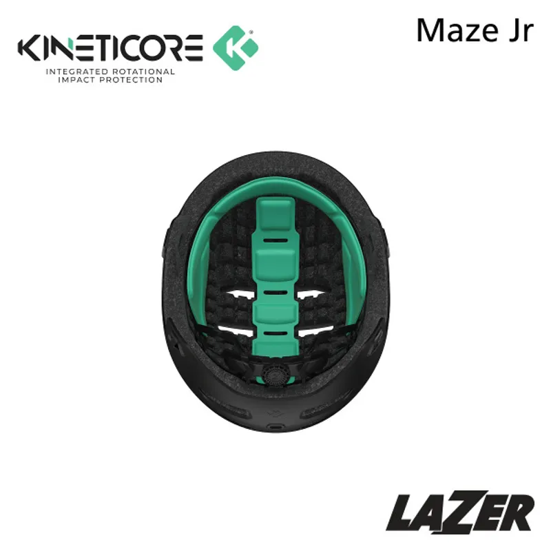 Lazer Maze Jr KinetiCore Helmet Small - Medium in Matte Black-5